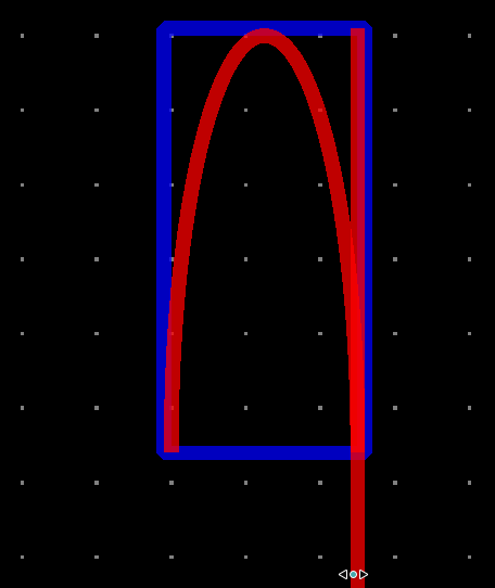 Stretching a symbol arc