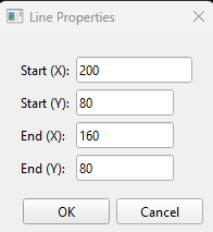 Symbol line properties dialog